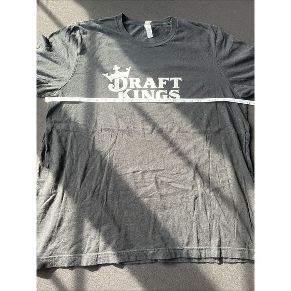 Draft Kings Promotional Canvas Brand Black T-Shirt Size 2XL - Nice Condition - Picture 8 of 9